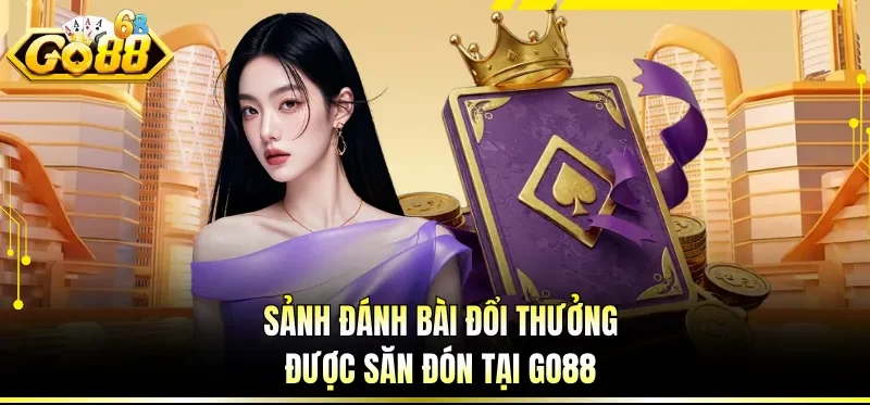 Sảnh đánh bài đổi thưởng được săn đón tại GO88