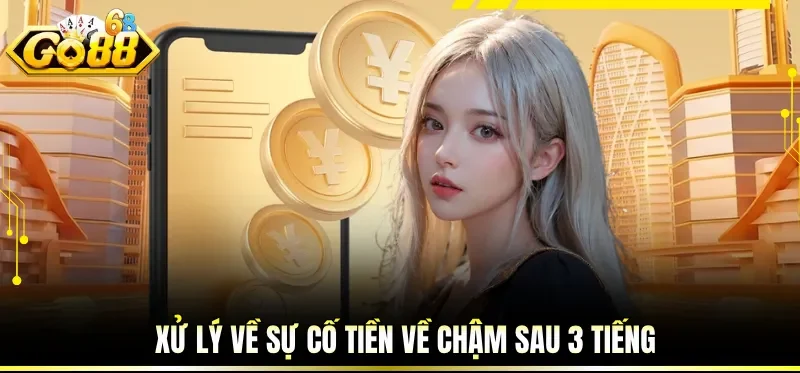 Xử lý về sự cố tiền về chậm sau 3 tiếng